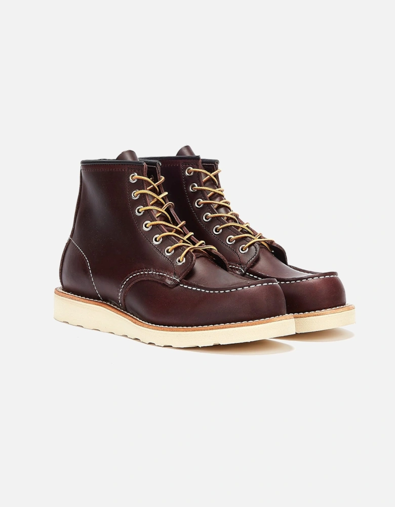 Shoes Classic Moc Toe Excilbur Mens Black Cherry Boots