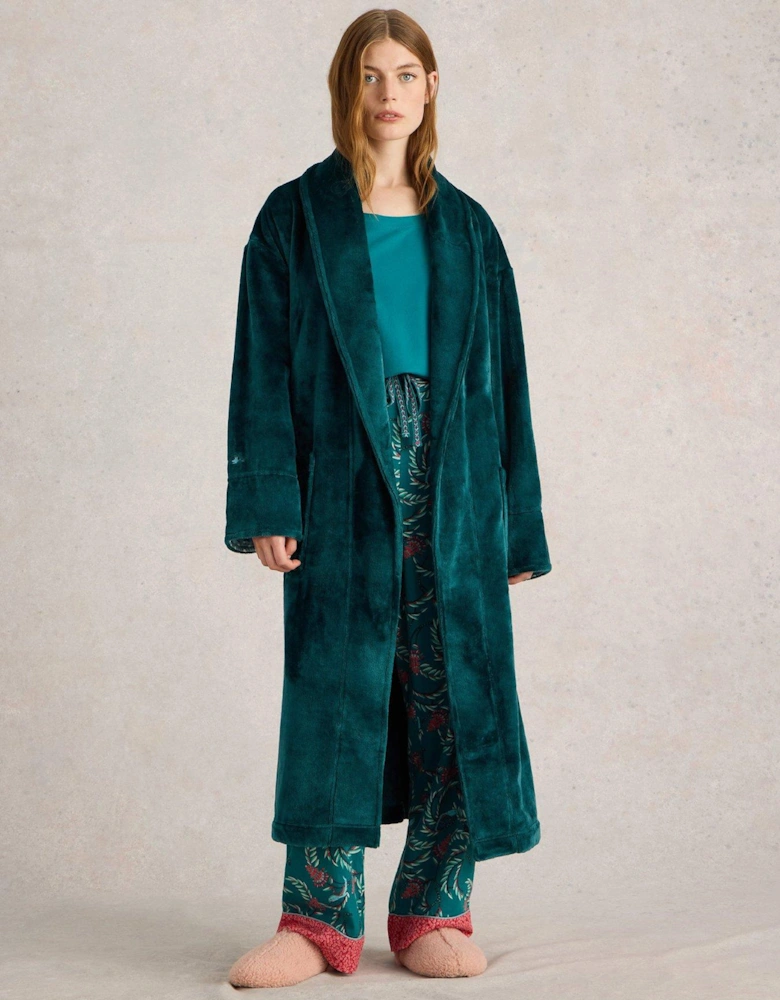 Clover Cosy Dressing Gown - Green