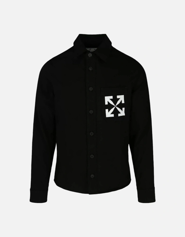 Single Arrow Denim Shirt Black