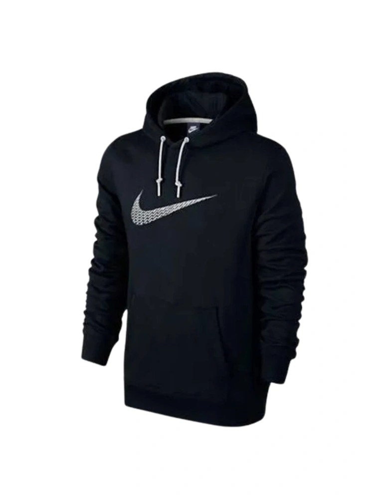Swoosh Logo Black Hoodie