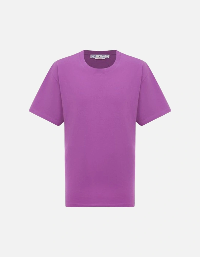 Diag Tab Oversized Fit Purple T-Shirt