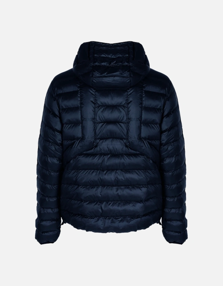 Water Repellent Navy Blue Down Jacket