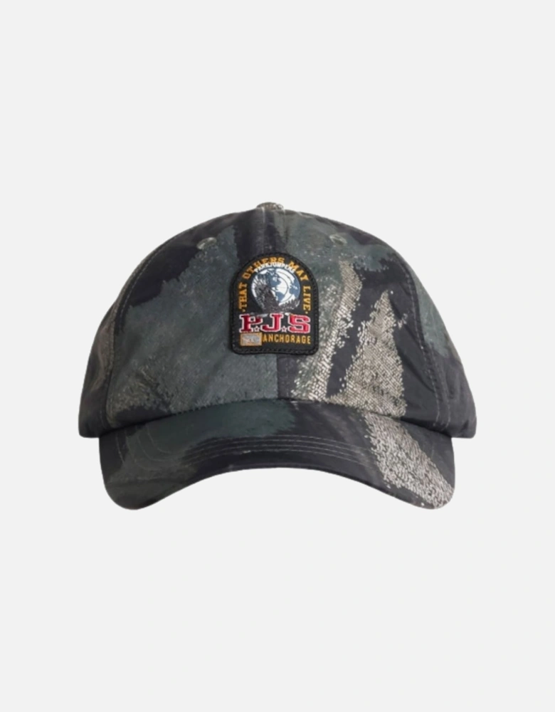 Outback Butterfly Print Green Cap