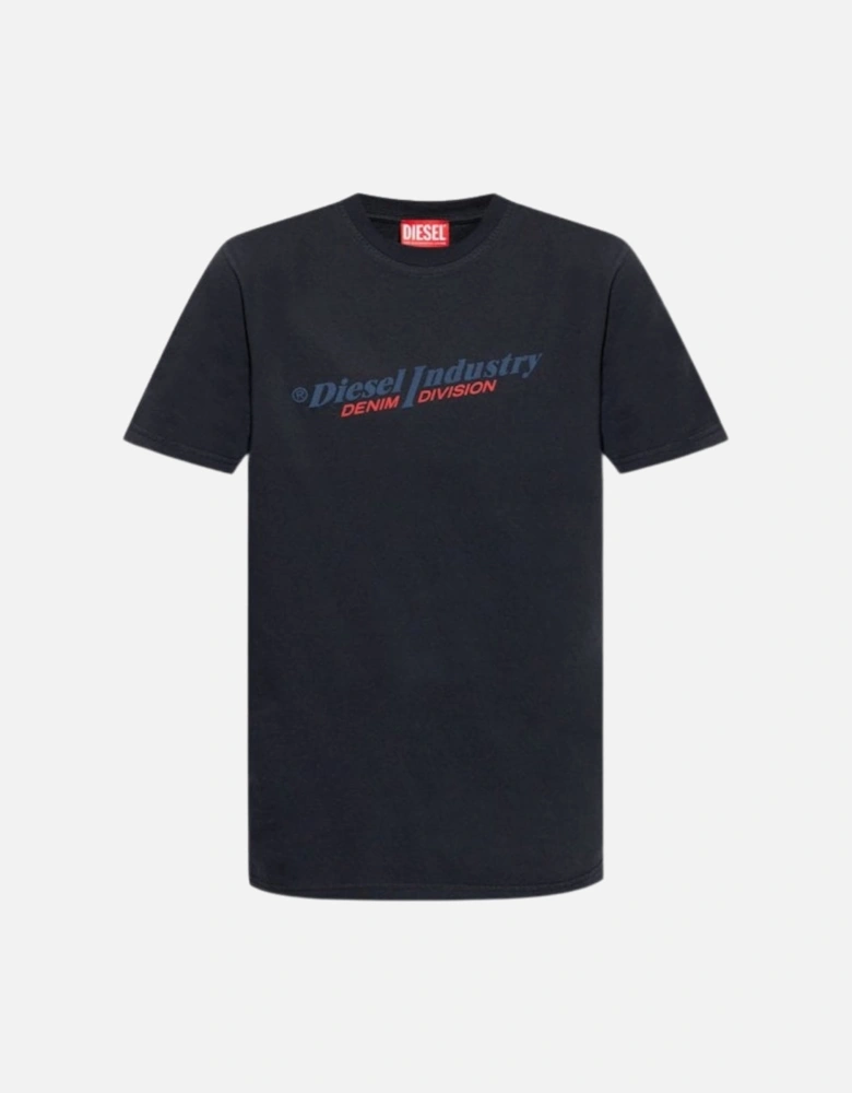 Industry Denim Division Logo Navy Blue T-Shirt