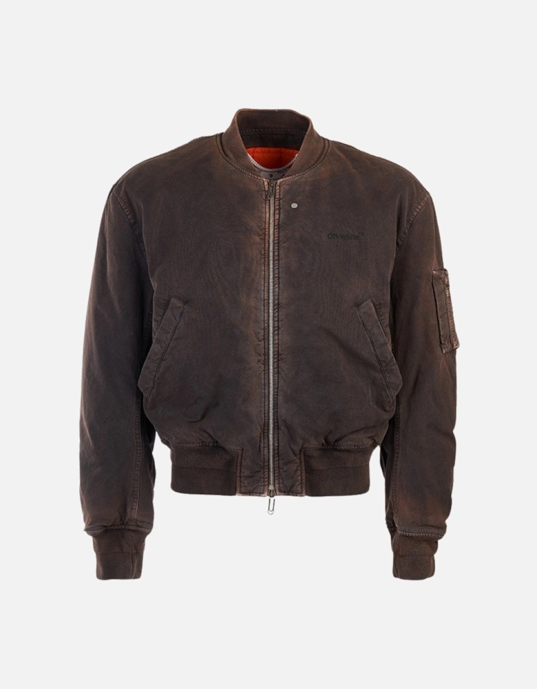 Diag Tab Vintage Black Bomber Jacket