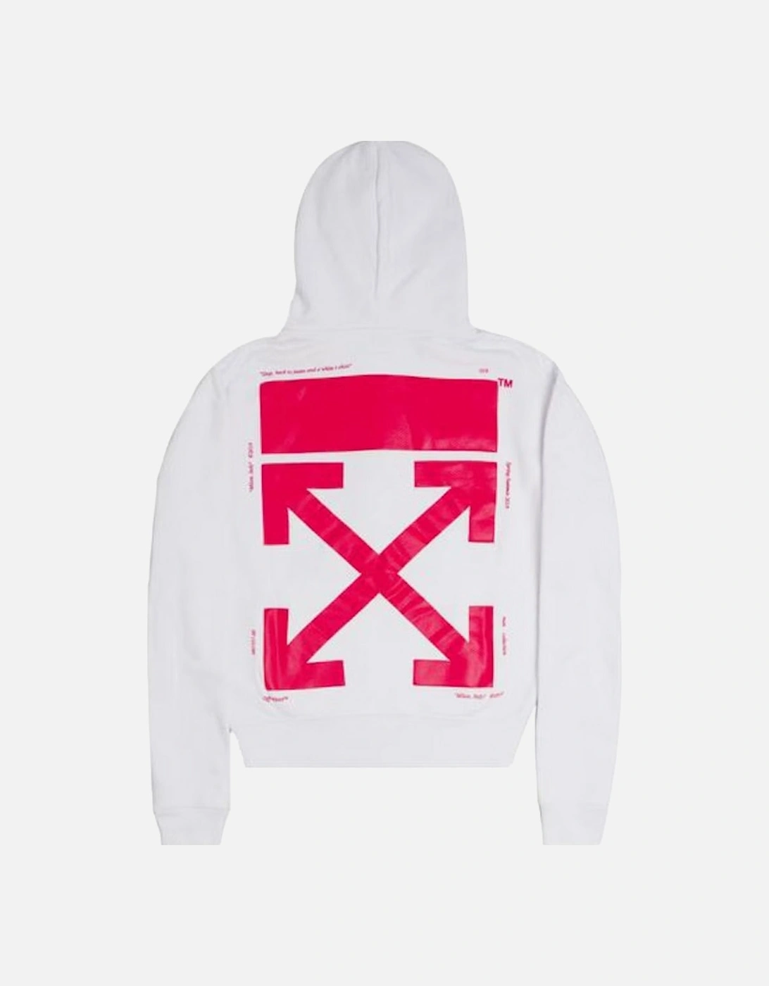 Bart Logo Oversized Fit White Hoodie