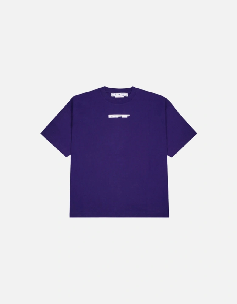 Teddy Arrow Logo Over Skate Fit Purple T-Shirt