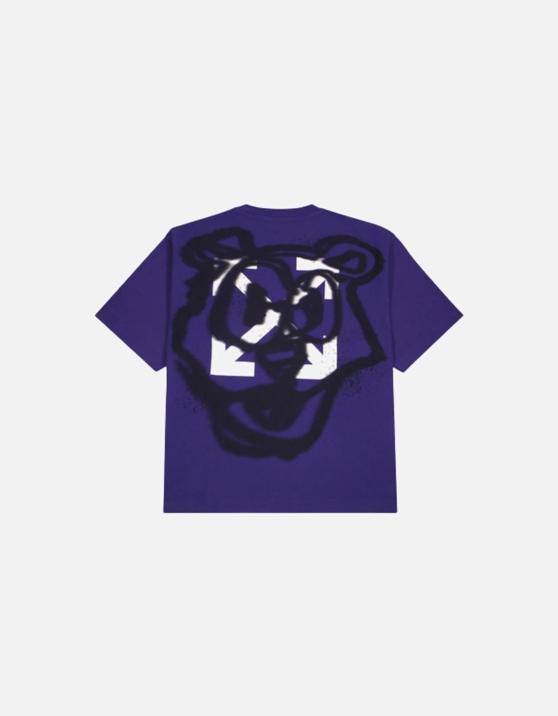 Teddy Arrow Logo Over Skate Fit Purple T-Shirt