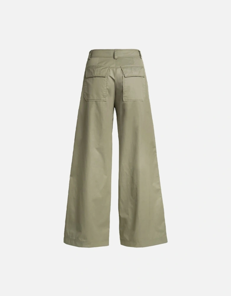 Amazonas Sage Green Wide Flared Trousers