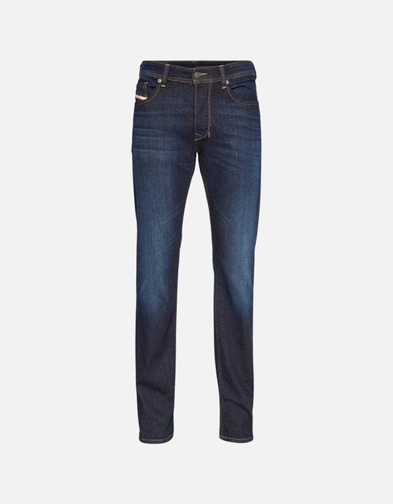 Larkee-X Straight Fit Dark Blue Jeans