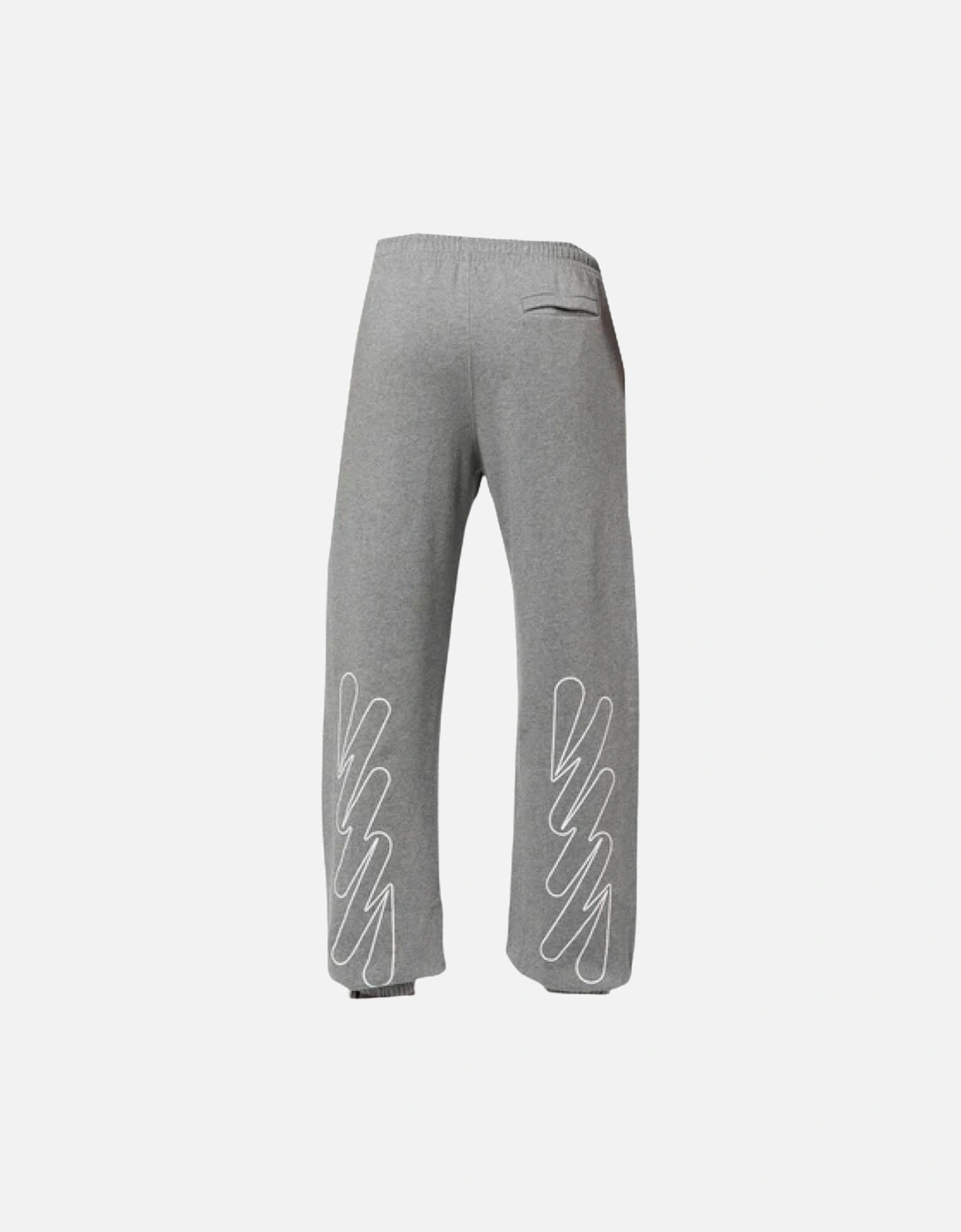 Wave Out! Diag Slim Fit Grey Sweat Pants