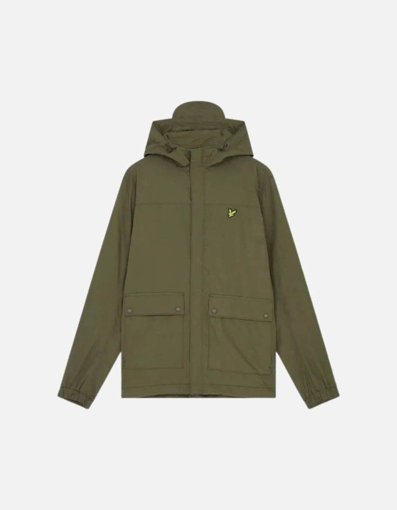 Lyle & Scott Hooded Pocket Green Jacket