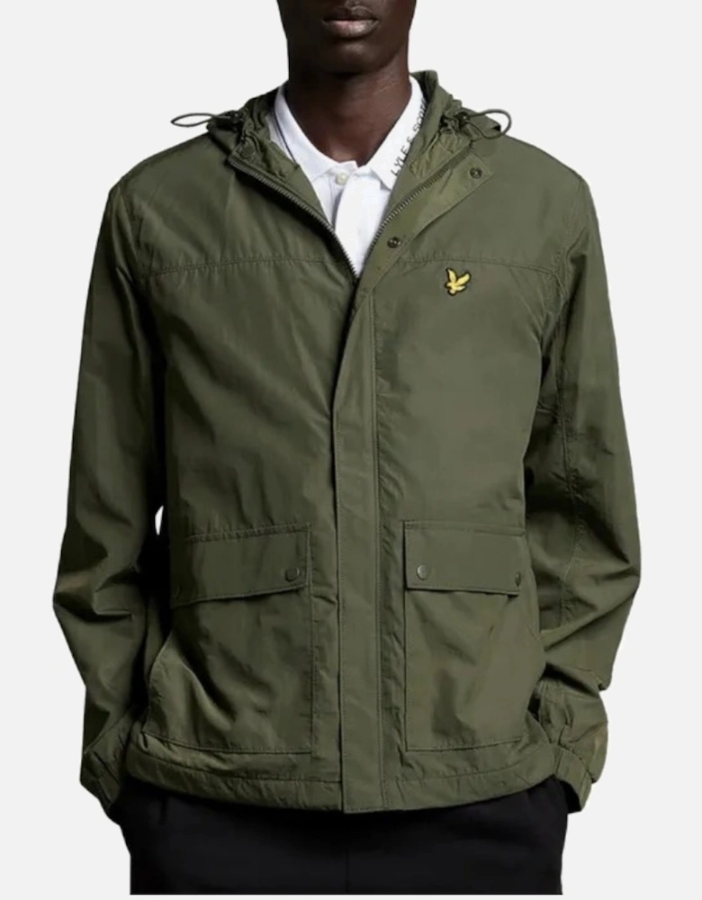 Lyle & Scott Hooded Pocket Green Jacket