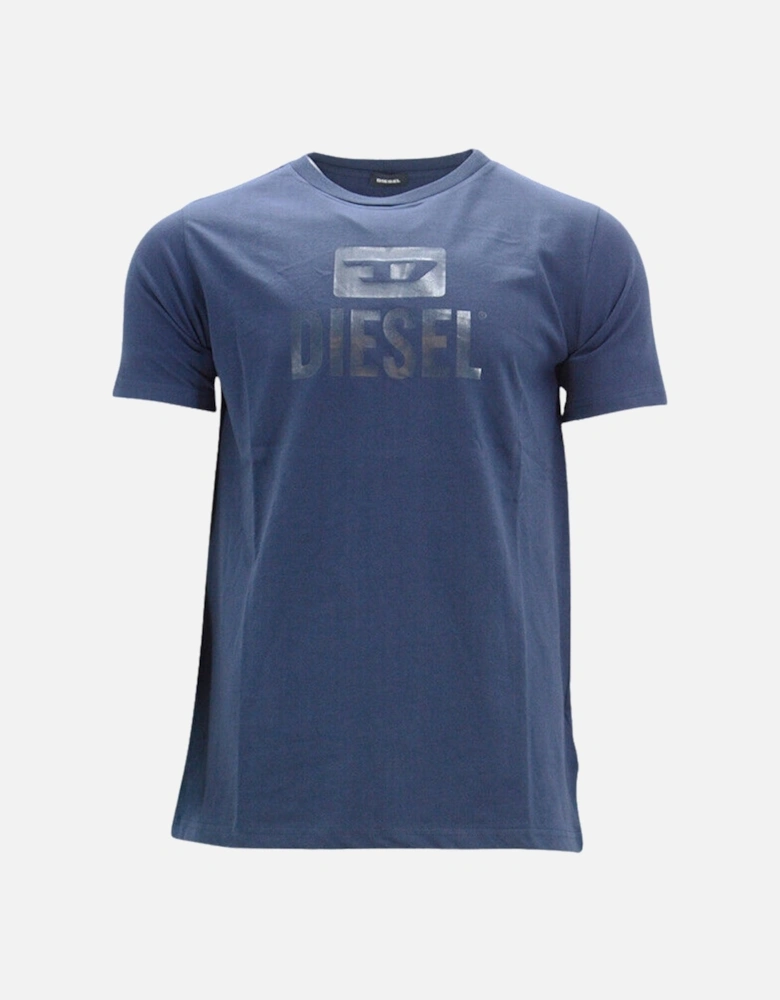 Monotone Logo Navy Blue T-Shirt