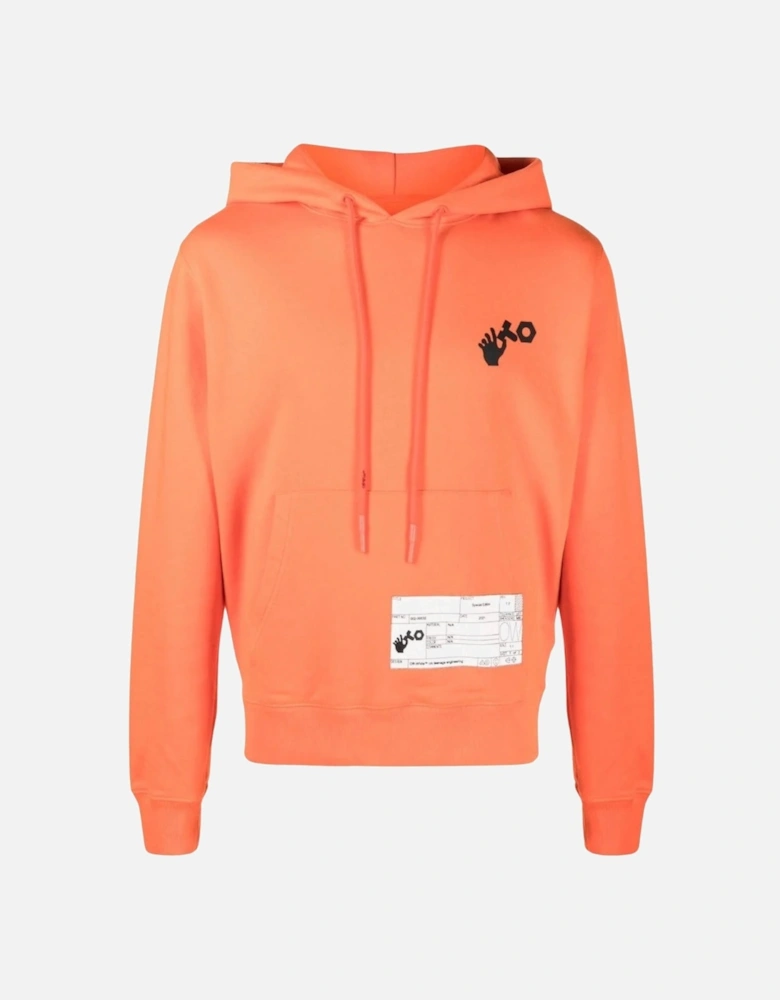 X Teenage Engineering Regular Fit Orange Hoodie