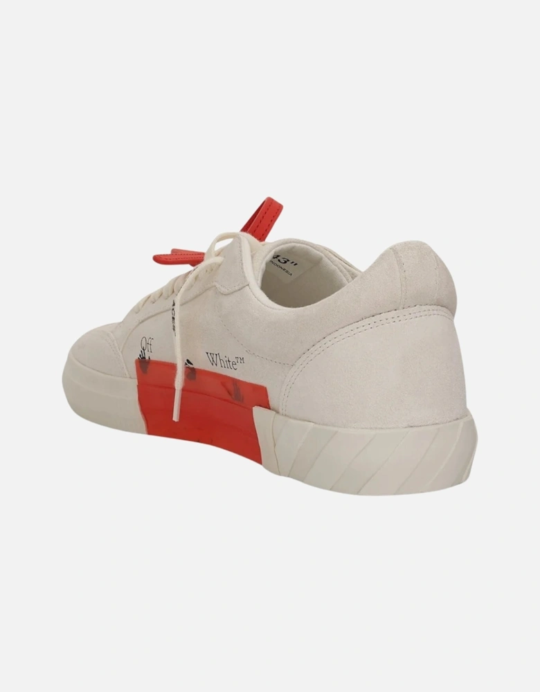 Low Vulcanized Suede White Sneakers