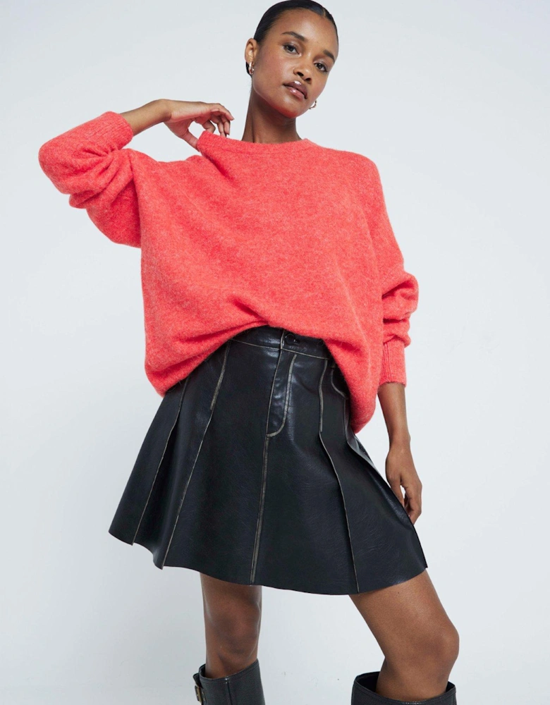 Oversized Jumper - Red