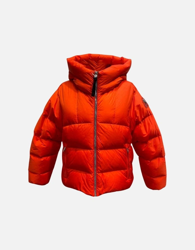 Cynthia Reverso Orange Down Jacket