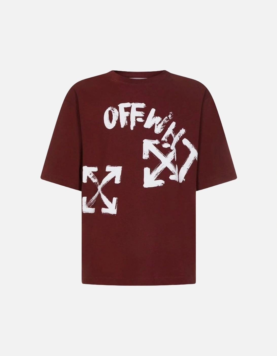 Skate Fit Paint Script Burgundy T-Shirt, 3 of 2