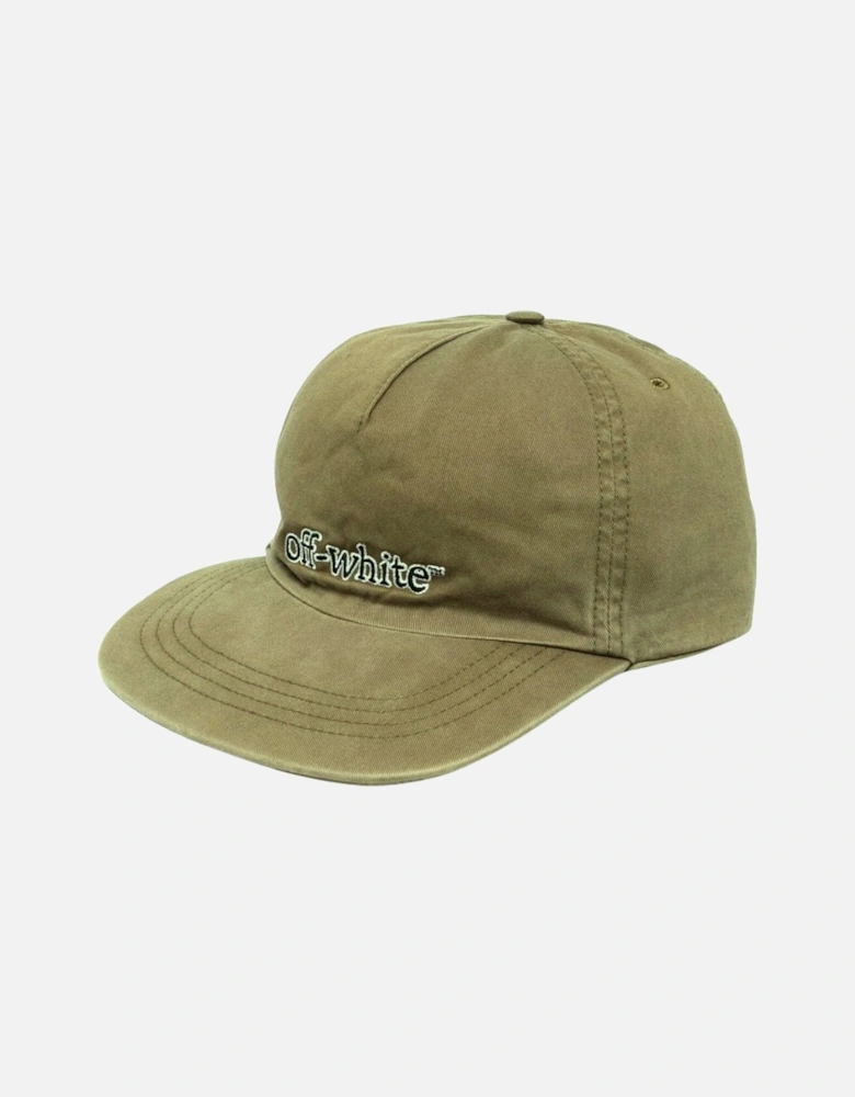 Slanted Logo Green Cap