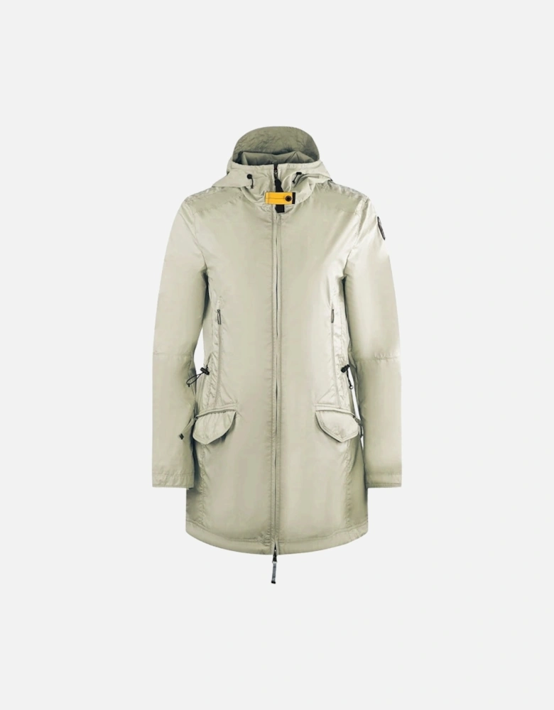 Morgana Beige Hooded Parka Jacket