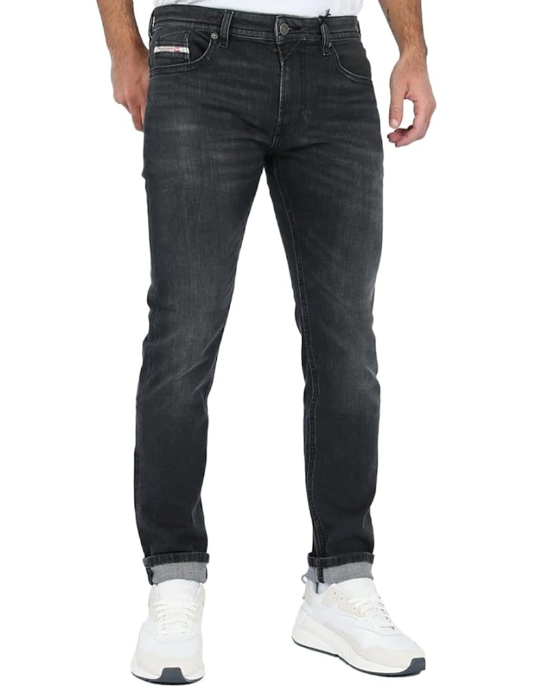 Mens Diesel Thommer-X Faded Black Slim Jeans - Size: W30,