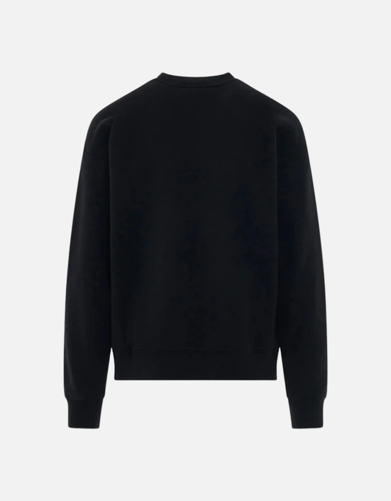 Diag Regular Crewneck Black sweatshirt