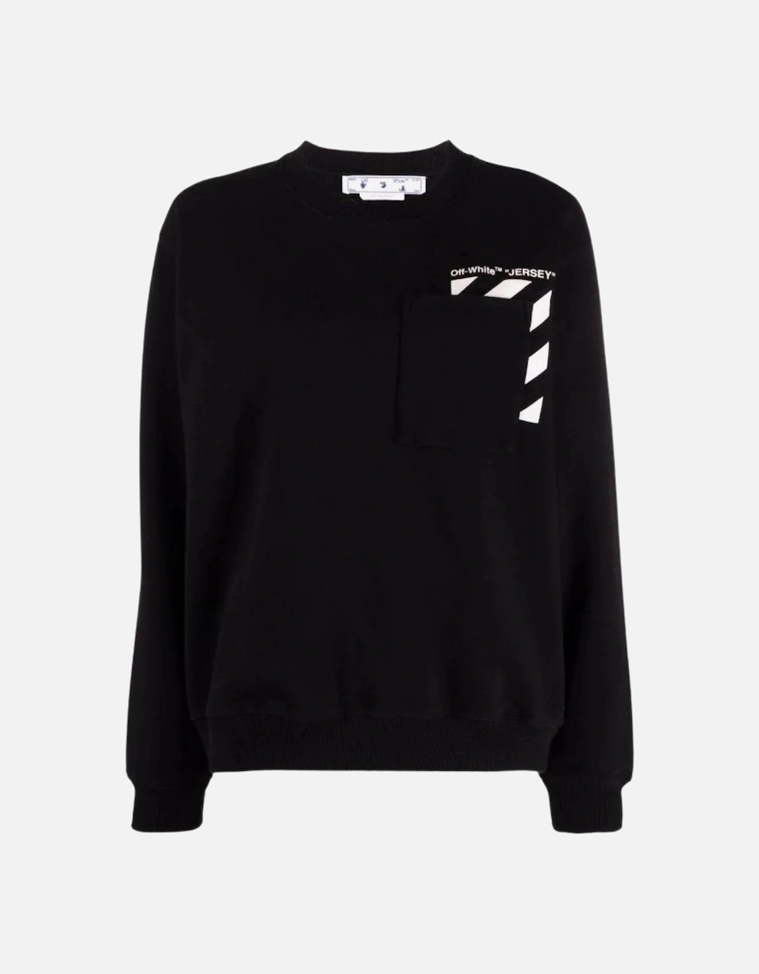 Diag Regular Crewneck Black sweatshirt, 3 of 2