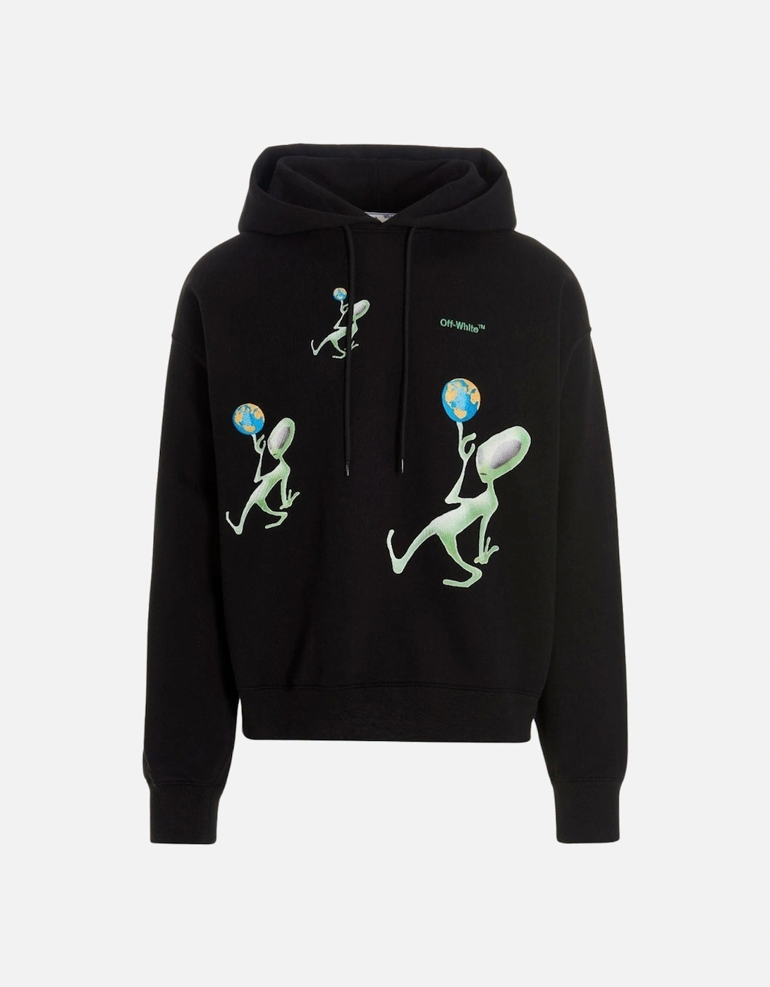 Alien Arrow Skate Fit Black Hoodie, 3 of 2