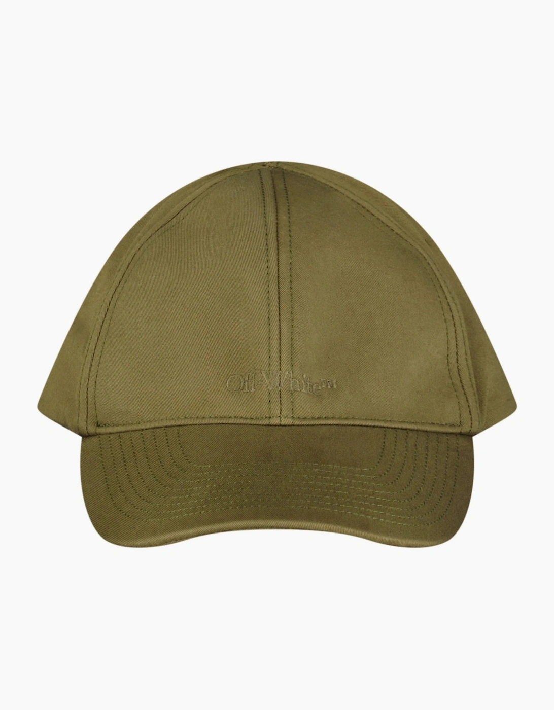 Men's Off-White Monotone Logo Baseball Cap Green - Tan