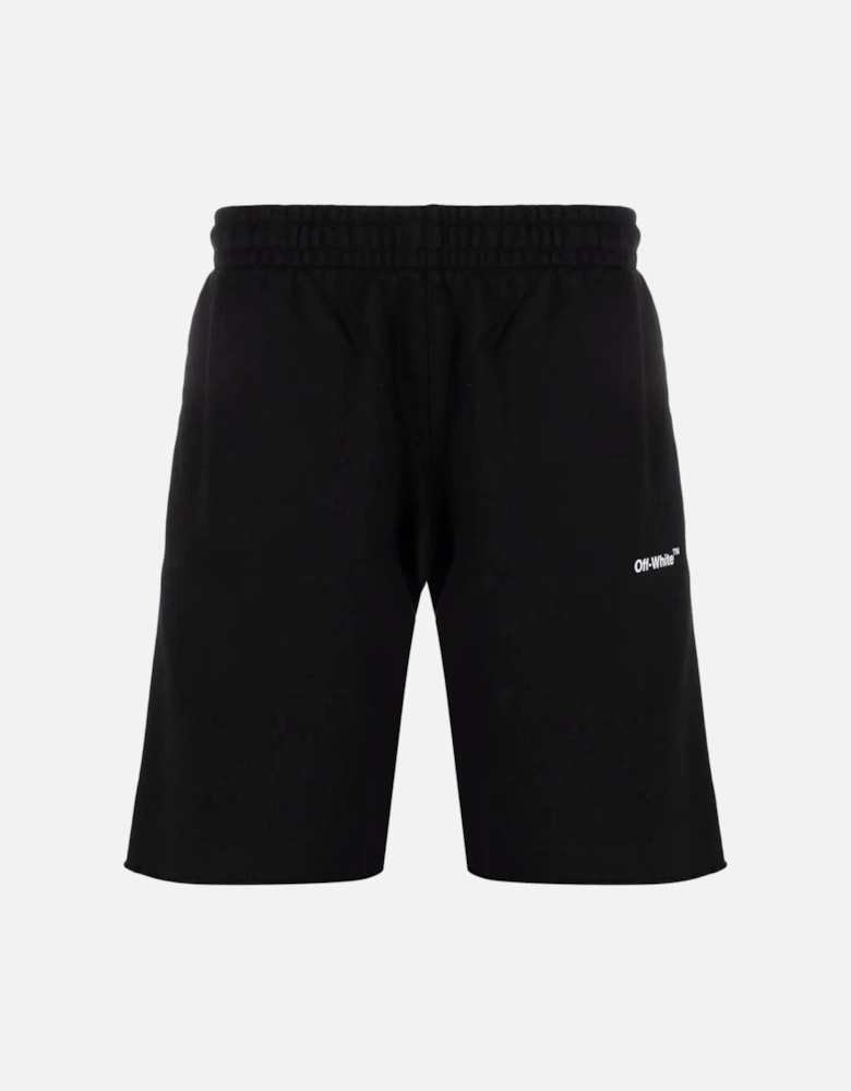 Diag Helvetica Sweatshort Black