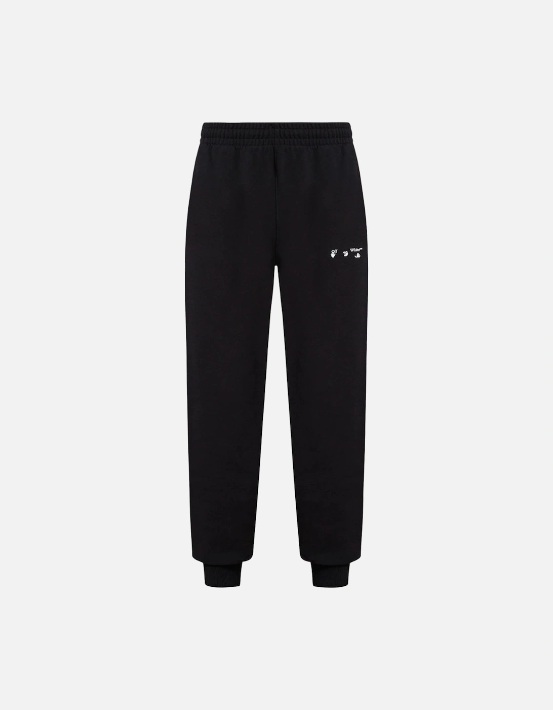 Logo Slim Cuffed Black Sweatpants, 3 of 2