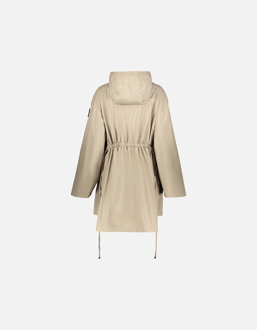 True Beige Hooded Trench Jacket