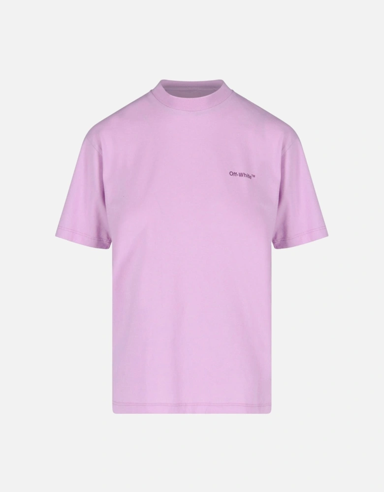 Diag Logo Regular Fit Purple T-Shirt