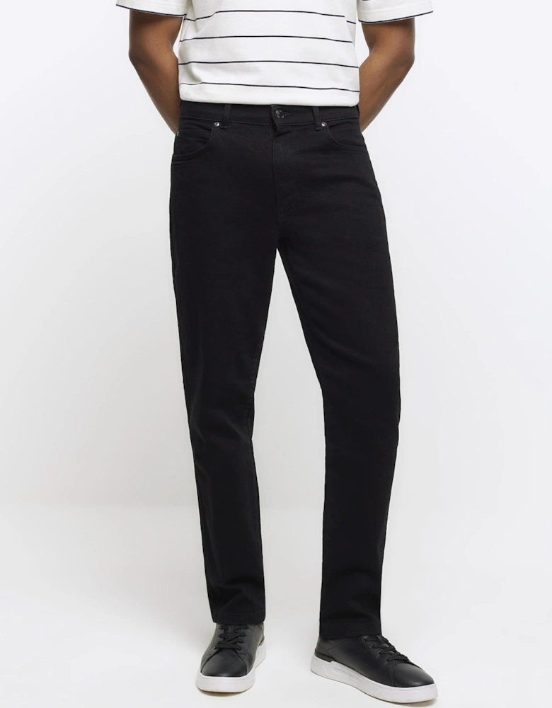 Tapered Fit Jeans - Black