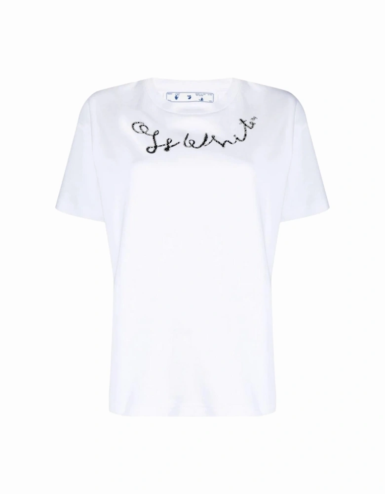 Left Hand Logo Regular Fit White T-Shirt