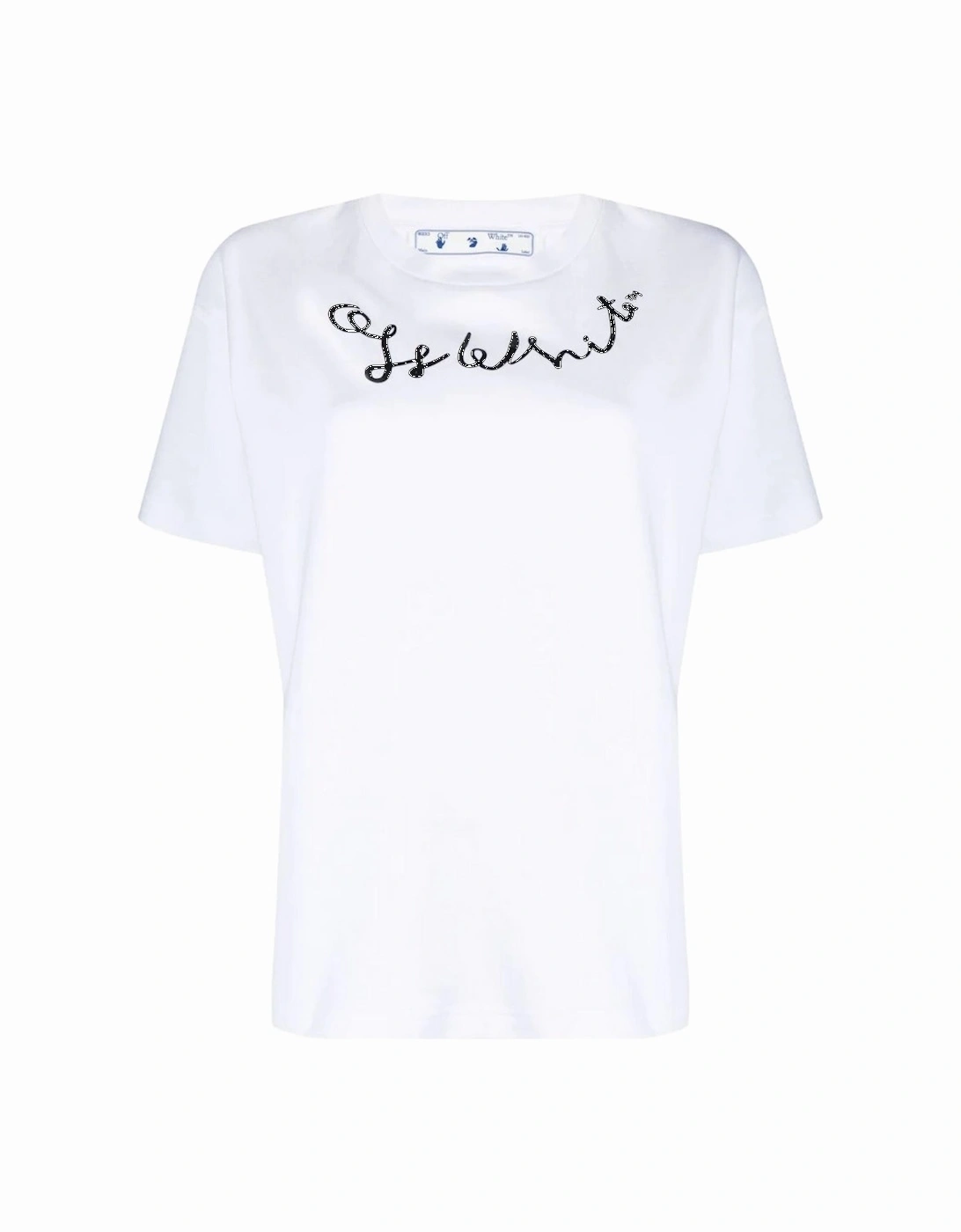 Left Hand Logo Regular Fit White T-Shirt, 3 of 2