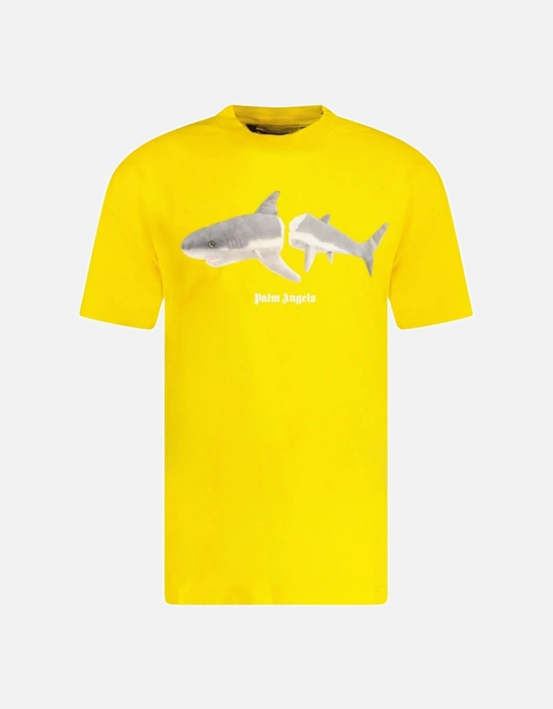 Classic Shark Design Yellow T-Shirt