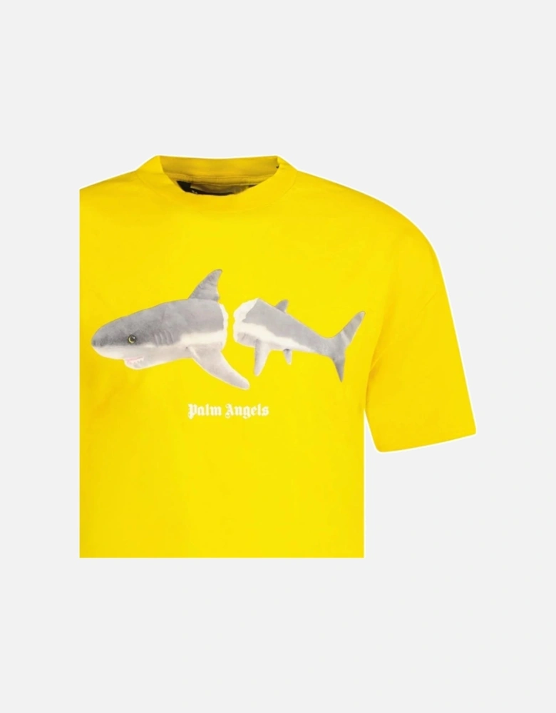 Classic Shark Design Yellow T-Shirt