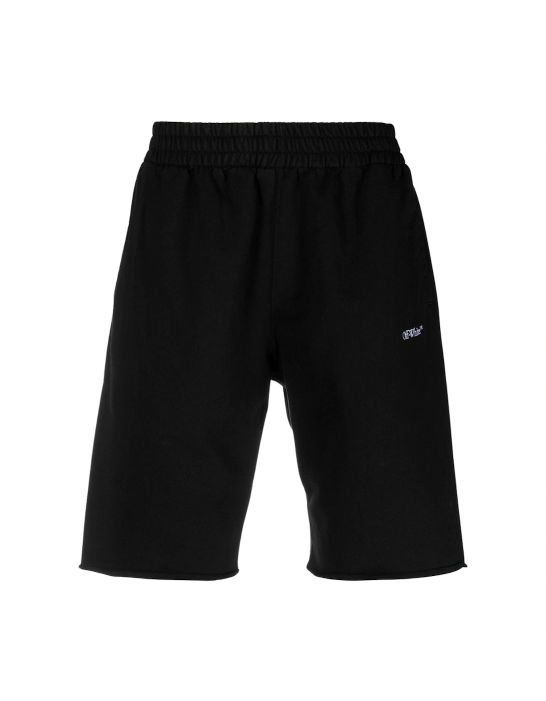 Men's Off-White Scribble Design Black Sweat Shorts - Size: 35/34/32