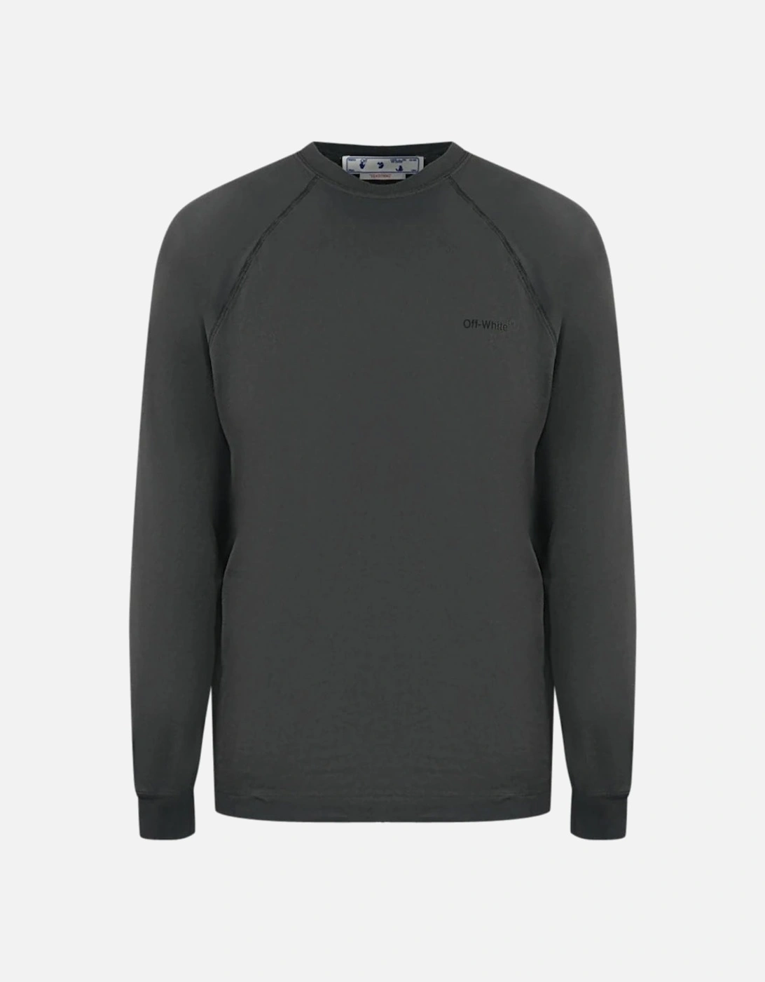 Skate Fit Diag Tab Long Sleeve Black T-Shirt, 3 of 2