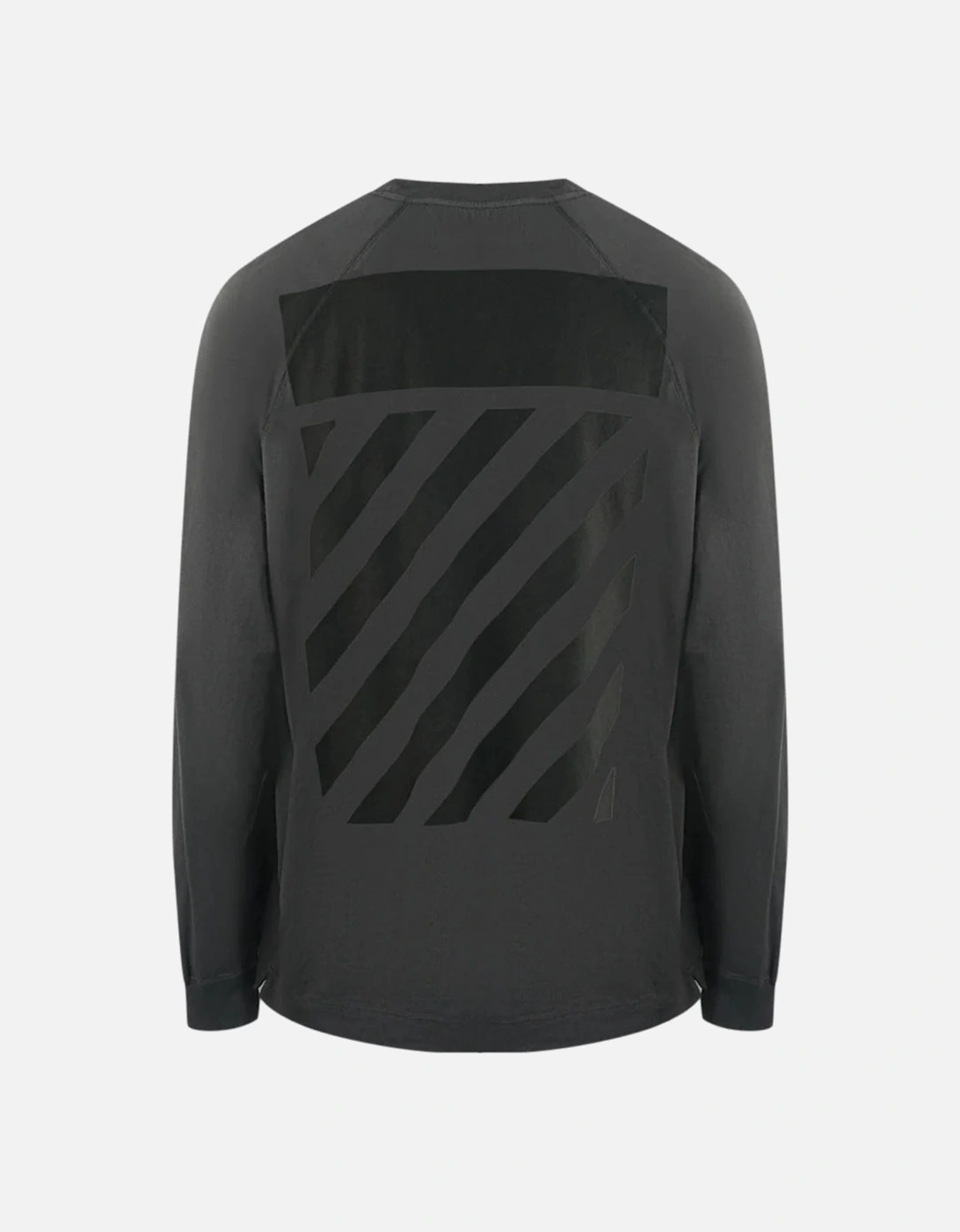 Skate Fit Diag Tab Long Sleeve Black T-Shirt