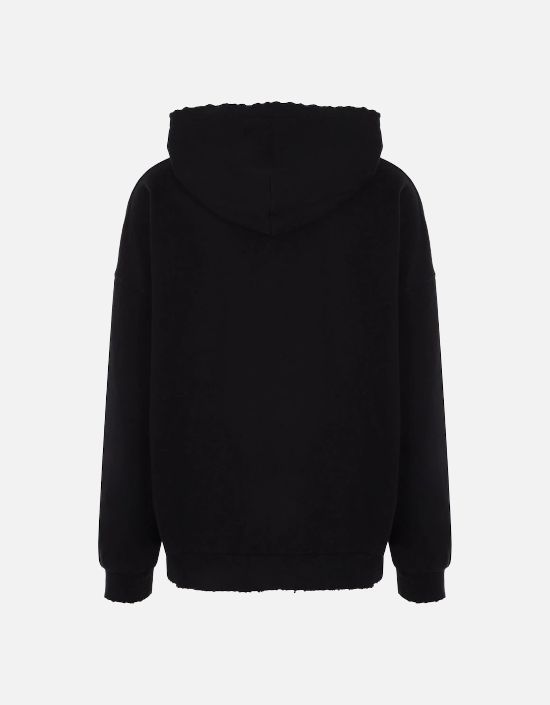 Monogram Statement Logo Black Hoodie