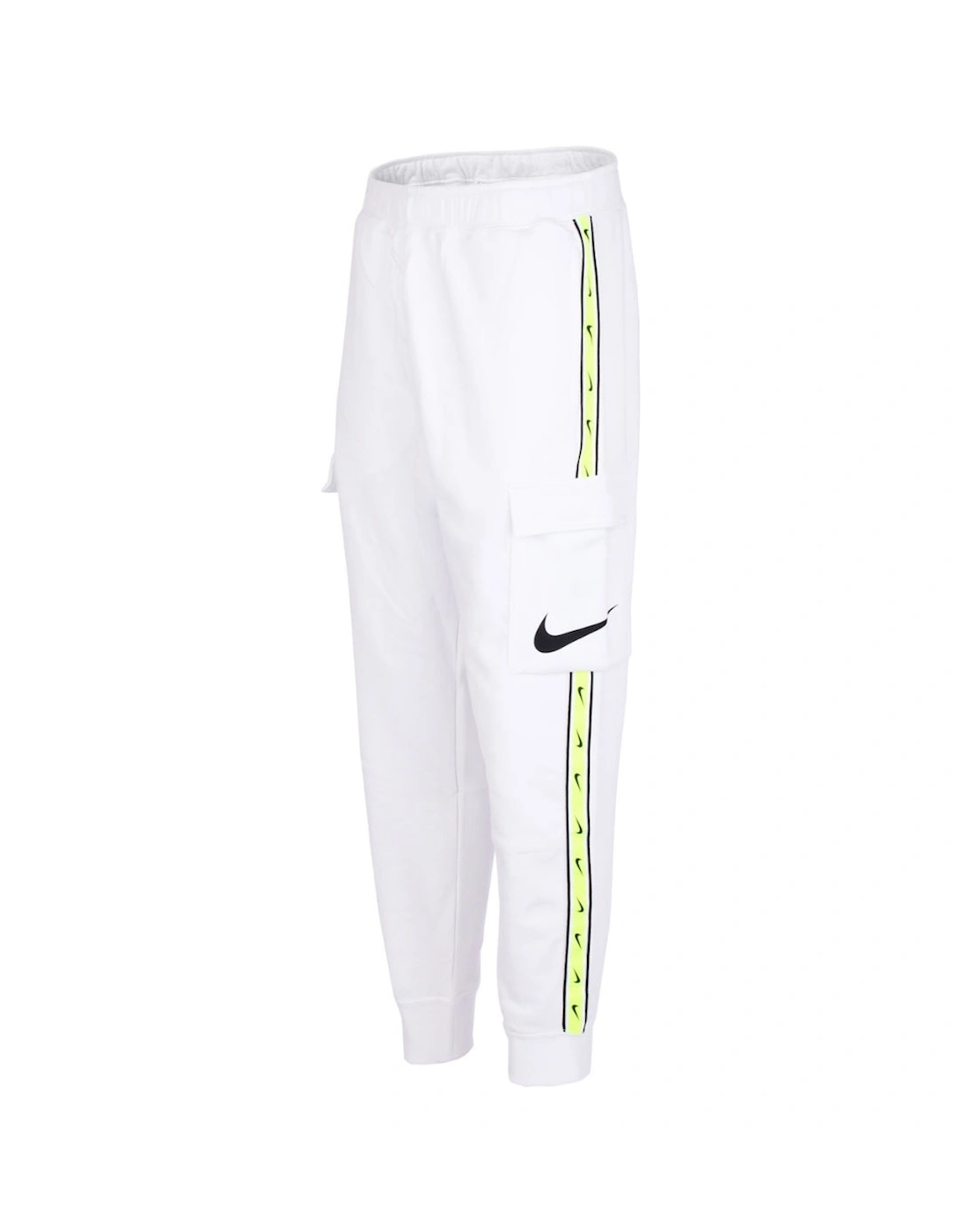 Men's Nike Taped Legs White Sweatpants - Size: 35/34/32