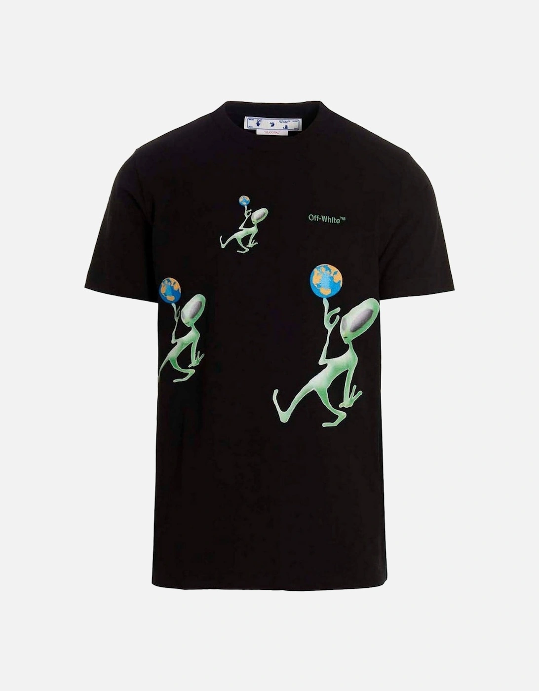 Alien Arrow Logo Oversized Fit Black T-Shirt, 3 of 2