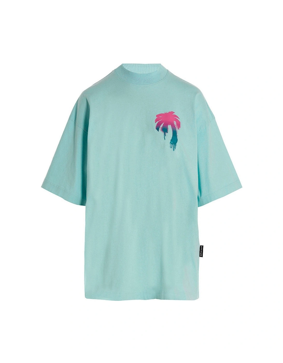 Women's Palm Angels I Love PA Logo Light Blue T-Shirt - Size: 10/8