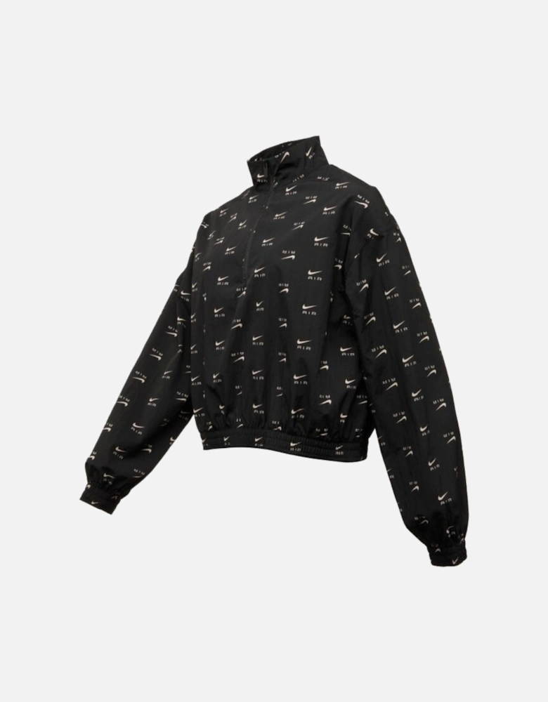 All-Over Logo Black Thin Jacket