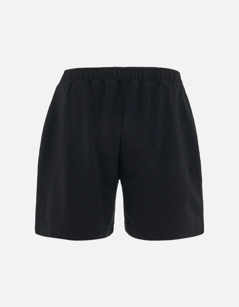 Monogram Statement Black Sweat Shorts