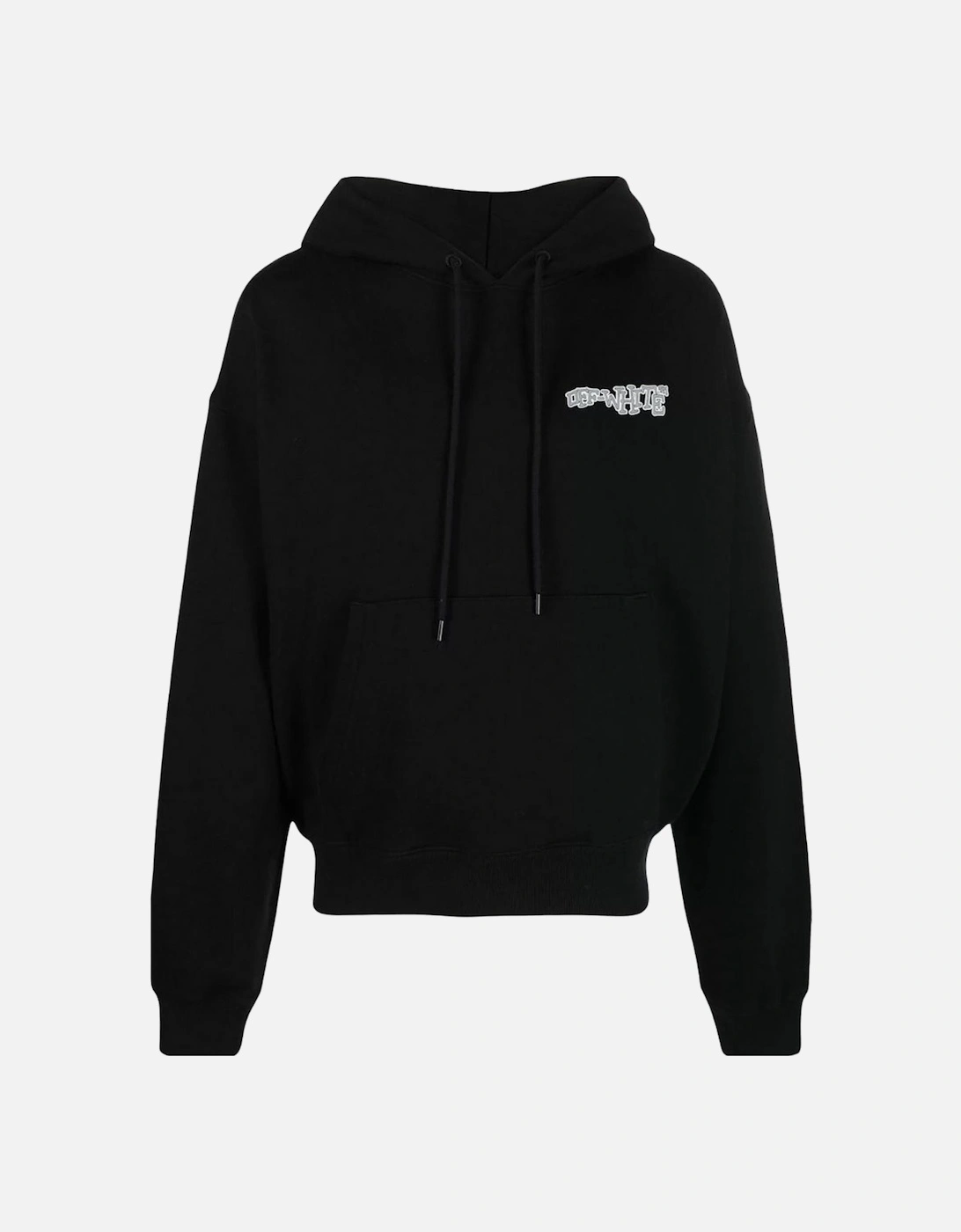 Carlos Arrow Logo Black Oversized Fit Hoodie, 4 of 3