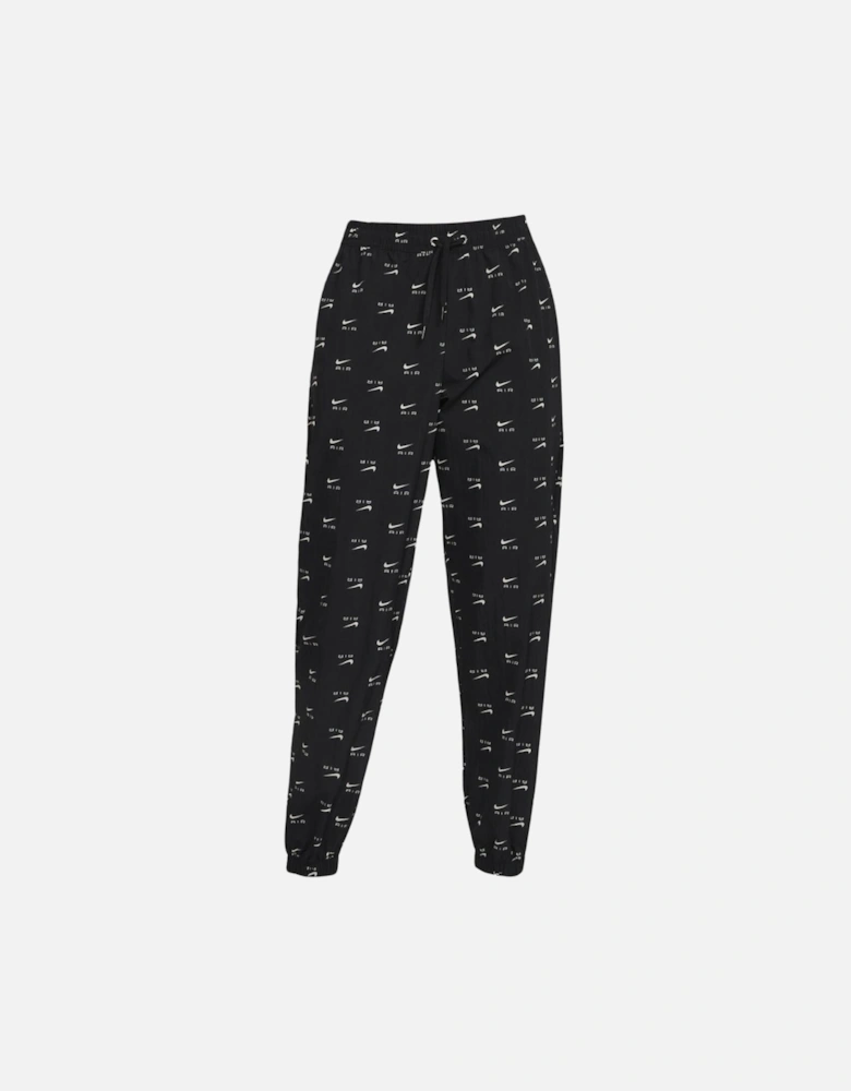 All-Over Logo Black Track Pants